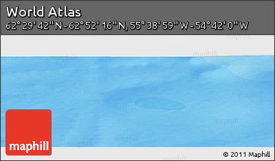 Political Panoramic Map of the Area around 62° 40' 59" N, 55° 10' 29" W