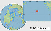 Savanna Style Location Map of the area around 62° 40' 59" N, 56° 52' 30" W