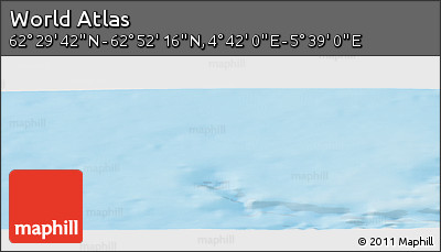 Physical Panoramic Map of the Area around 62° 40' 59" N, 5° 10' 30" E