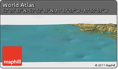 Satellite Panoramic Map of the Area around 62° 40' 59" N, 71° 19' 29" W