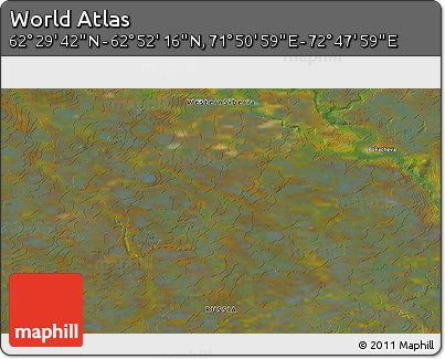 Satellite 3D Map of the Area around 62° 40' 59" N, 72° 19' 29" E