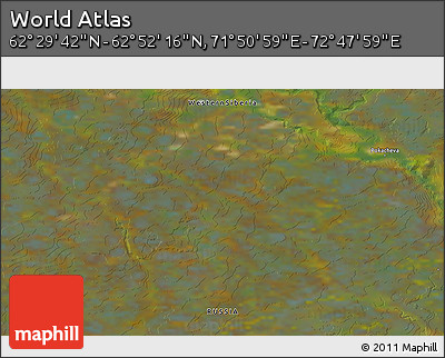 Satellite 3D Map of the Area around 62° 40' 59" N, 72° 19' 29" E
