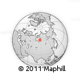 Outline Map of the Area around 62° 40' 59" N, 86° 46' 30" E, rectangular outline