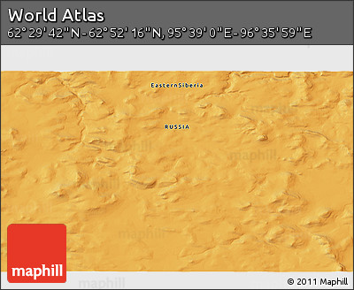 Political 3D Map of the Area around 62° 40' 59" N, 96° 7' 30" E