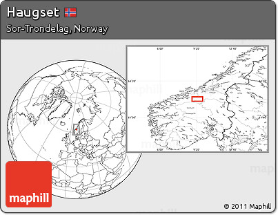 Blank Location Map of Haugset