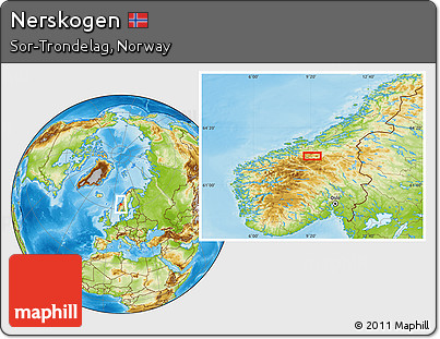 Physical Location Map of Nerskogen