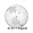 Outline Map of the Area around 62° 7' 9" S, 155° 37' 30" E, rectangular outline