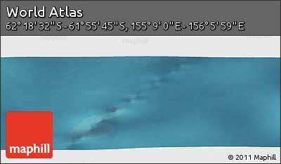 Satellite Panoramic Map of the Area around 62° 7' 9" S, 155° 37' 30" E