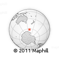 Outline Map of the Area around 62° 7' 9" S, 159° 52' 30" E, rectangular outline