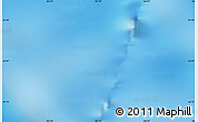 Physical Map of the area around 62° 7' 9" S, 165° 49' 29" E