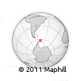 Outline Map of the Area around 62° 7' 9" S, 48° 22' 30" W, rectangular outline