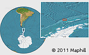 Satellite Location Map of the area around 62° 7' 9" S, 61° 58' 30" W