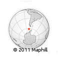Outline Map of the Area around 62° 7' 9" S, 76° 25' 30" W, rectangular outline