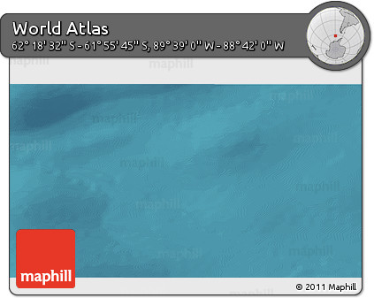 Satellite 3D Map of the Area around 62° 7' 9" S, 89° 10' 30" W