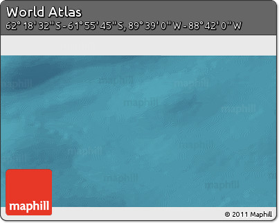 Satellite 3D Map of the Area around 62° 7' 9" S, 89° 10' 30" W