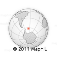Outline Map of the Area around 62° 27' 29" S, 36° 28' 30" W, rectangular outline