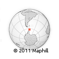 Outline Map of the Area around 62° 27' 29" S, 57° 43' 30" W, rectangular outline