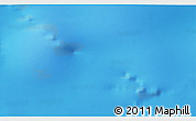 Physical 3D Map of the area around 62° 47' 42" S, 150° 31' 30" E