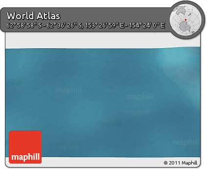 Satellite 3D Map of the Area around 62° 47' 42" S, 153° 55' 30" E
