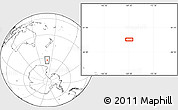 Blank Location Map of the area around 62° 47' 42" S, 169° 13' 29" E