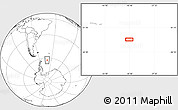 Blank Location Map of the area around 62° 47' 42" S, 40° 43' 30" W