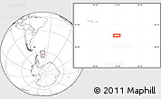 Blank Location Map of the area around 62° 47' 42" S, 41° 34' 30" W