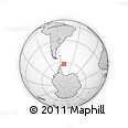 Outline Map of the Area around 62° 47' 42" S, 50° 55' 29" W, rectangular outline