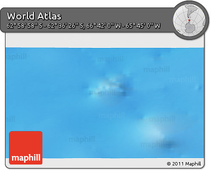 Physical 3D Map of the Area around 62°&nbsp;47'&nbsp;42"&nbsp;S,&nbsp;66°&nbsp;13'&nbsp;29"&nbsp;W