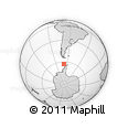 Outline Map of the Area around 62° 47' 42" S, 68° 46' 30" W, rectangular outline