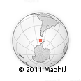 Outline Map of the Area around 62° 47' 42" S, 74° 43' 29" W, rectangular outline
