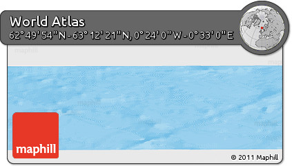 Physical Panoramic Map of the Area around 63° 1' 7" N, 0° 4' 30" E