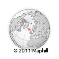 Outline Map of the Area around 63° 1' 7" N, 10° 58' 29" W, rectangular outline