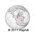 Outline Map of the Area around 63° 1' 7" N, 113° 49' 29" W, rectangular outline