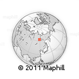 Outline Map of the Area around 63° 1' 7" N, 118° 13' 29" E, rectangular outline