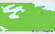 Political 3D Map of the area around 63° 1' 7" N, 118° 4' 29" W