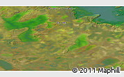 Satellite 3D Map of the area around 63° 1' 7" N, 118° 4' 29" W
