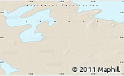 Shaded Relief Map of the area around 63° 1' 7" N, 118° 4' 29" W