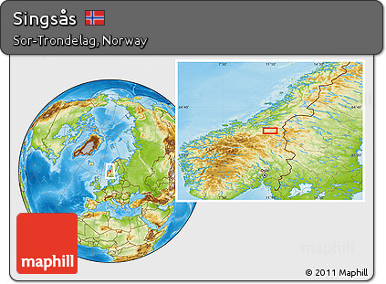 Physical Location Map of Singsås