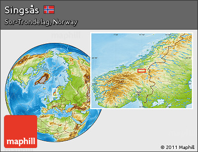 Physical Location Map of Singsås