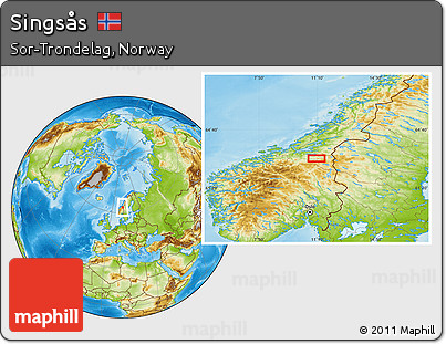 Physical Location Map of Singsås