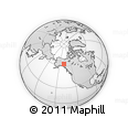 Outline Map of the Area around 63° 1' 7" N, 138° 28' 29" W, rectangular outline