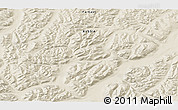 Shaded Relief 3D Map of the area around 63° 1' 7" N, 140° 19' 29" E