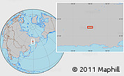 Gray Location Map of the area around 63° 1' 7" N, 148° 49' 29" E