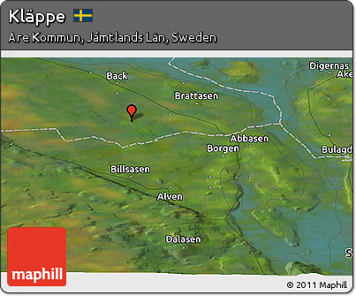 Satellite Panoramic Map of Kläppe
