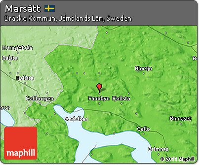 Political 3D Map of Marsätt