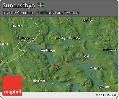 Satellite 3D Map of Sunnestbyn