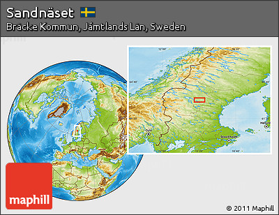 Physical Location Map of Sandnäset