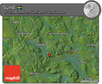 Satellite Map of Sund