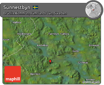 Satellite Map of Sunnestbyn