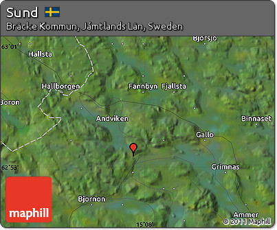 Satellite Map of Sund